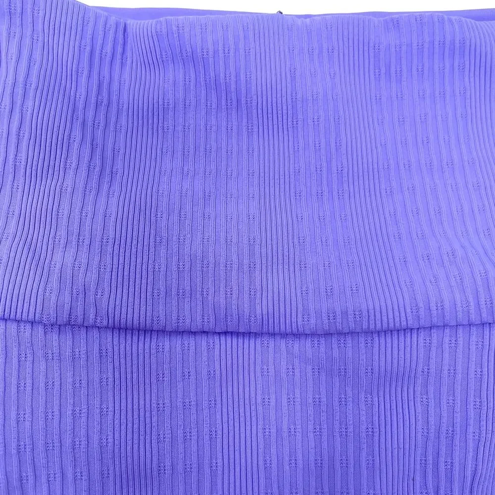 L*SPACE Pointelle Rib Desi Bikini Bottom In Purple Size XS New